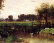 塞缪尔科尔曼 - Ducks by a Pond